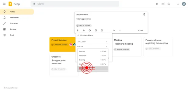 Example of composing tasks
